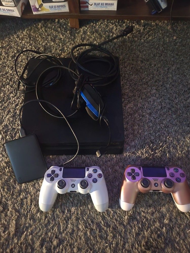 Ps4 W/1tb Storage, Headset