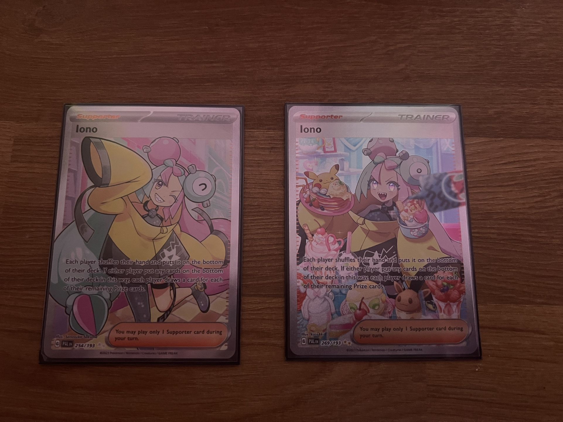 Iono Full Art Pokemon Trainer Cards