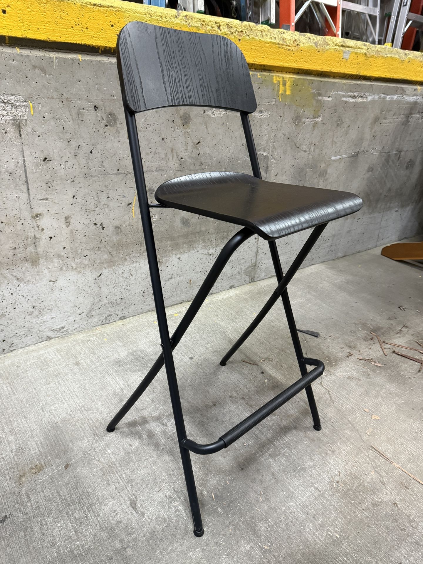 Black Folding Bar Stool