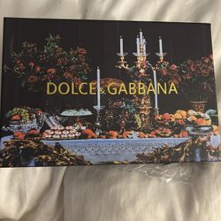 BRAND NEW WHITE & GOLD DOLCE & GABBANA LEATHER CROSSBODY BAG/CLUTCH BAG W/REMOVABLE STRAP