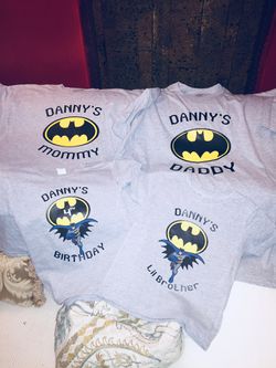Batman Birthday shirts personalized/ camisas/ playeras personalizadas para  cumpleaños for Sale in Houston, TX - OfferUp