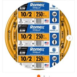 250 ft. 10/2 Solid Romex SIMpull CU NM-B W/G Wire