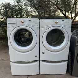 Whirlpool washer, and electric dryer
