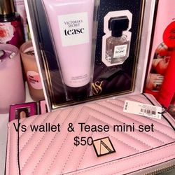 New VS Wallet & Tease Mini Perfume Set $50 (Pu75216)