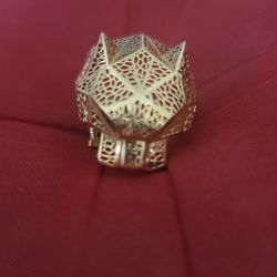 18k Real Gold Panther Ring