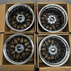 New Set 18 Inch RS2 RSII BBS Style Rims 18x9 18x10 +30 (5x114.3 & 5x120) CB: 73.1