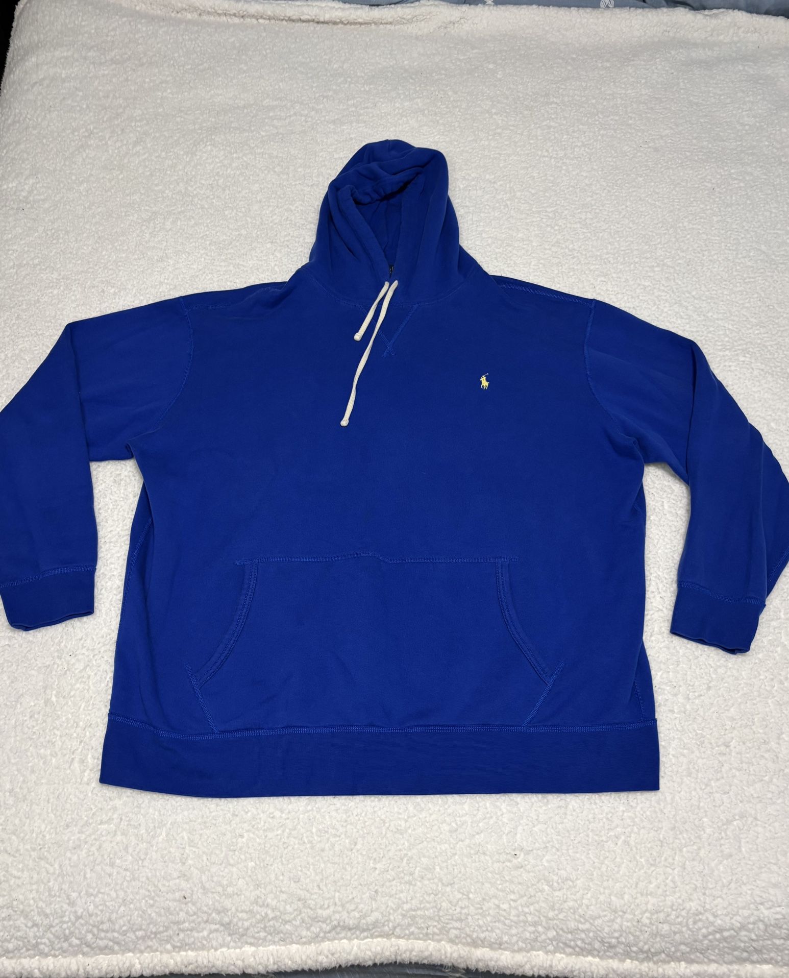 Polo Ralph Lauren Men Blue Pile Fleece Hoodie