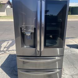 Refrigerator LG Stainless Steel Black 