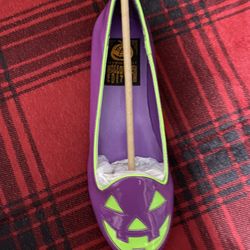STRANGECVLT new purple/green jack o lantern flats size 8 NEW