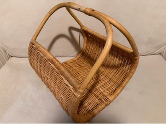 Boho wicker basket