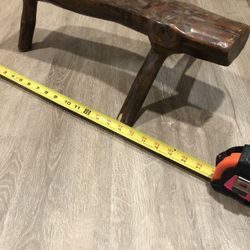 Wood Foot Rest, Madera, Vintage, Living Room 