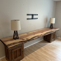 2 Red Wood Slabs 