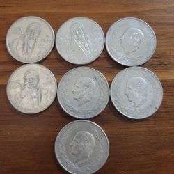 Mexican 72% Silver Coins 