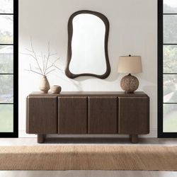 Console Table Dark Walnut finish, New Especial price
