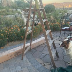Wooden ladder