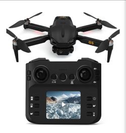 Foldable Drone with 1080P Camera for Adults & Kids, 2.8 Inch LCD Screen Controller FPV WIFI Quadcopter, 90° Adjustable Lens, One Key Takeoff Landing,