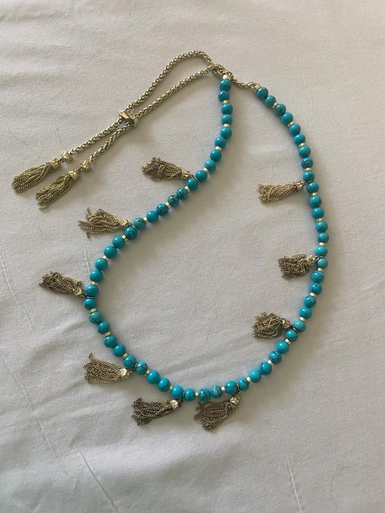 Kendra Scott Vanina Necklace in Turquoise, in Perfect Like New Condition