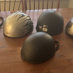 5 Motorcycle Helmets assorted 