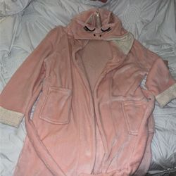 Fuzzy Pink Robe 