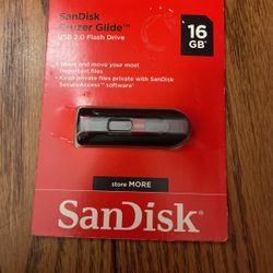 ⚡NEW- SANDISK Cruzer Glide 16GB USB 2.0 Flash Drive  FREE SHIPPING