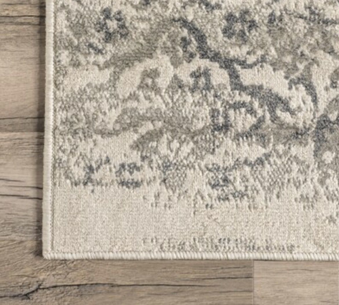Gray Governess Withered Floral Rug Transitional Rectangle 11' X 14' 6