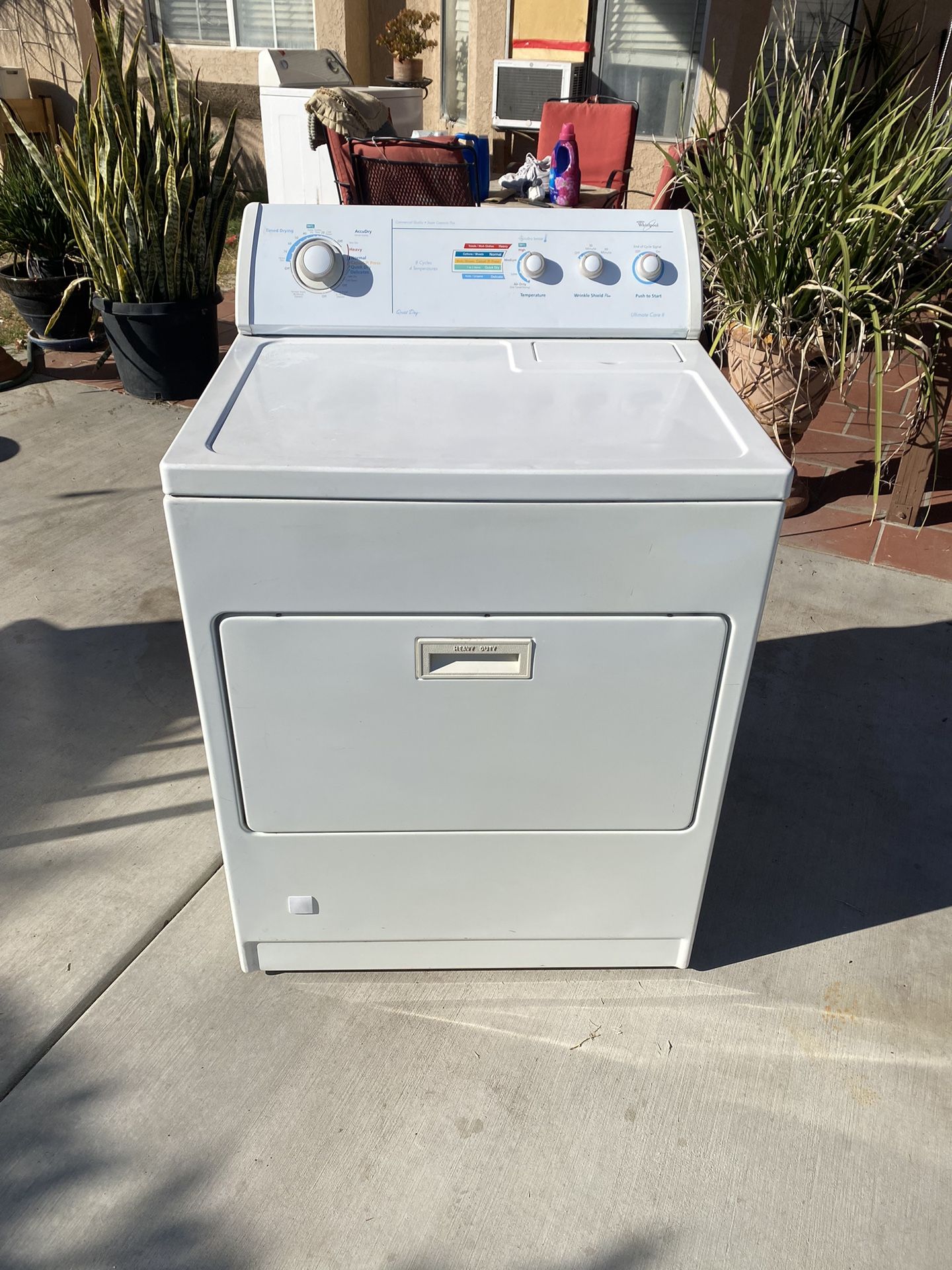 whirlpool dryer gas heavy duty super capacity good condition delivery and installation available