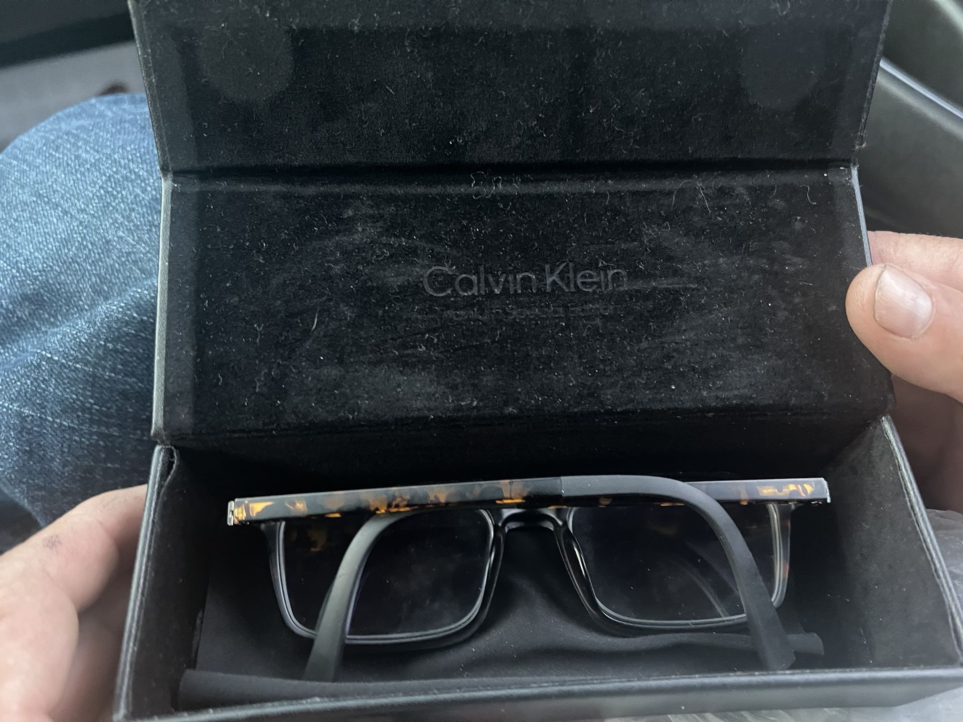 Calvin Klein Glasses With Magnetic Attachment In Case