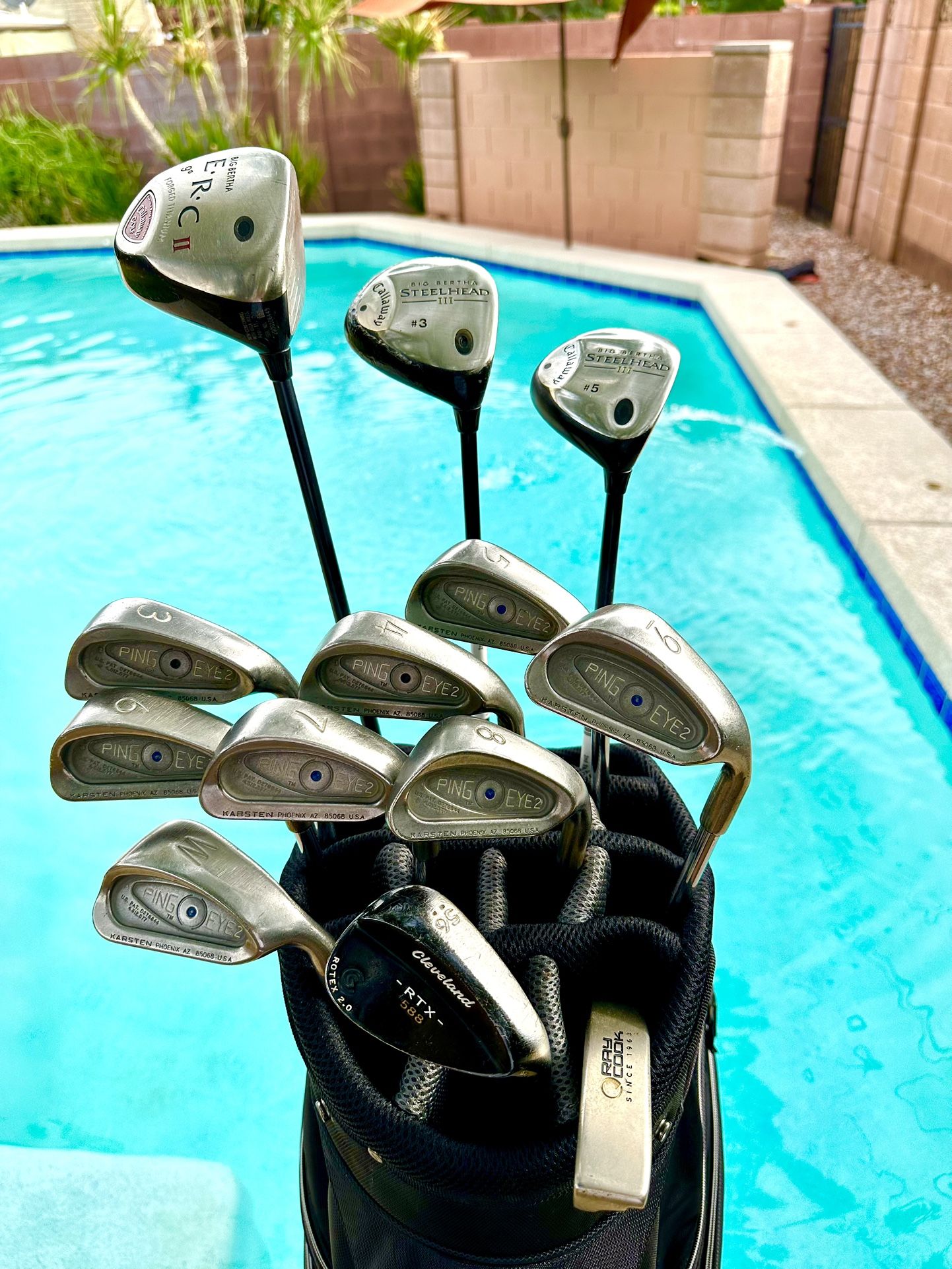 14PC MENS PING GOLF CLUBS SET! EVERYTHING YOU NEED ! *new Callaway Bag