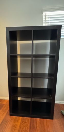 Black Cube Bookcase Shelving Unit
