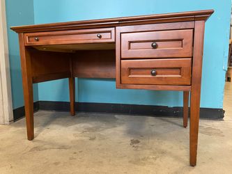 WHITTIER WOOD FURNITURE McKenzie 3 Drawer Desk in “Glazed Antique Cherry”