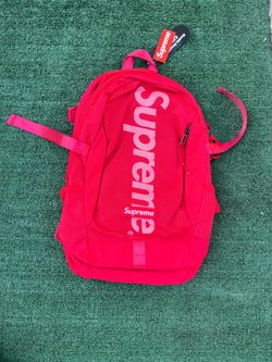 Red supreme backpack