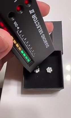 Unisex 5mm Moissanite Cluster Earrings 💎 GRA Certified | VVS Sparkle | Diamond Tester Pass ✅