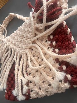 Handmade Crochet Macrame Tote Bag