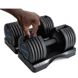 Proform Rapid-Strike Adjustable Weights 25 lbs. Select-A-Weight Dumbbell Set, Great Exercise 