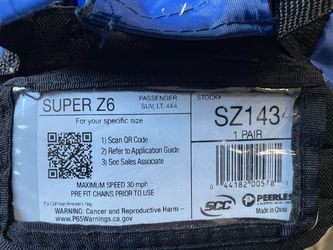 Snow chains Peerless Super Z6 sz143