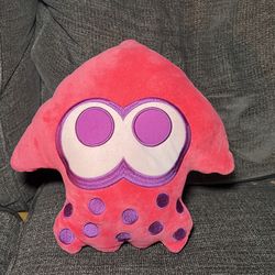 Splatoon 2 Pink Inkling Squid Cushion Pillow Transform Zipper 11" Plush