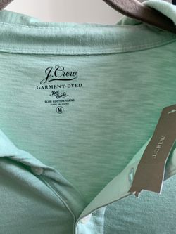 J Crew Polo Medium Size with Front Pocket Mint Green
