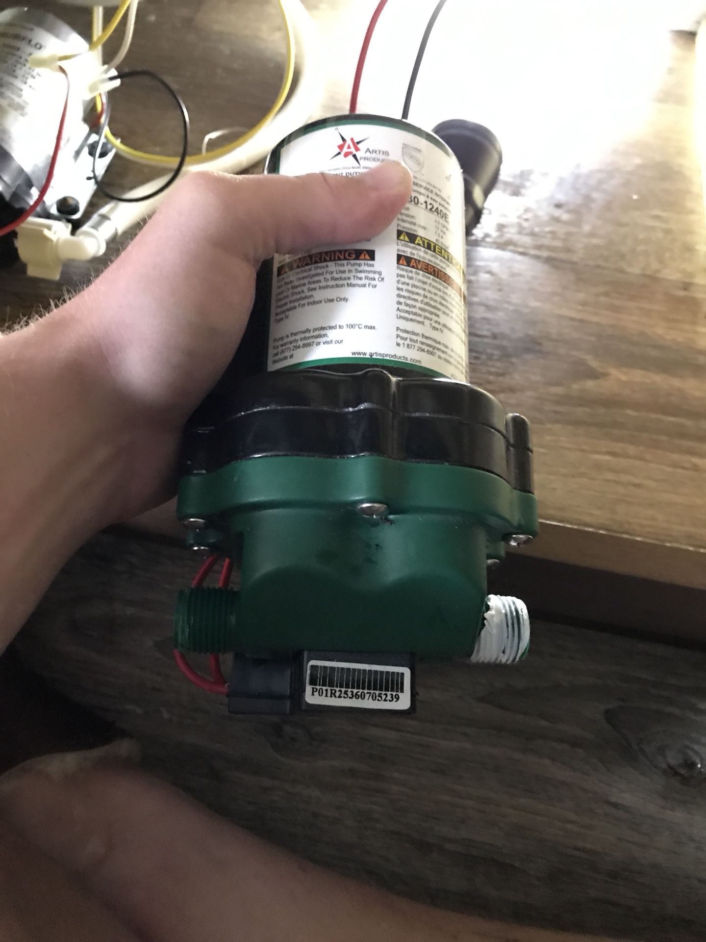 WFCO Artis RV Water Pump Model PDS1-130-1240E