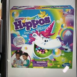 Hasbro Gaming Hungry Hippos Unicorn Edition Pre-School Board Game for Kids Ages 4 and Up; 2-4 Players@Toys