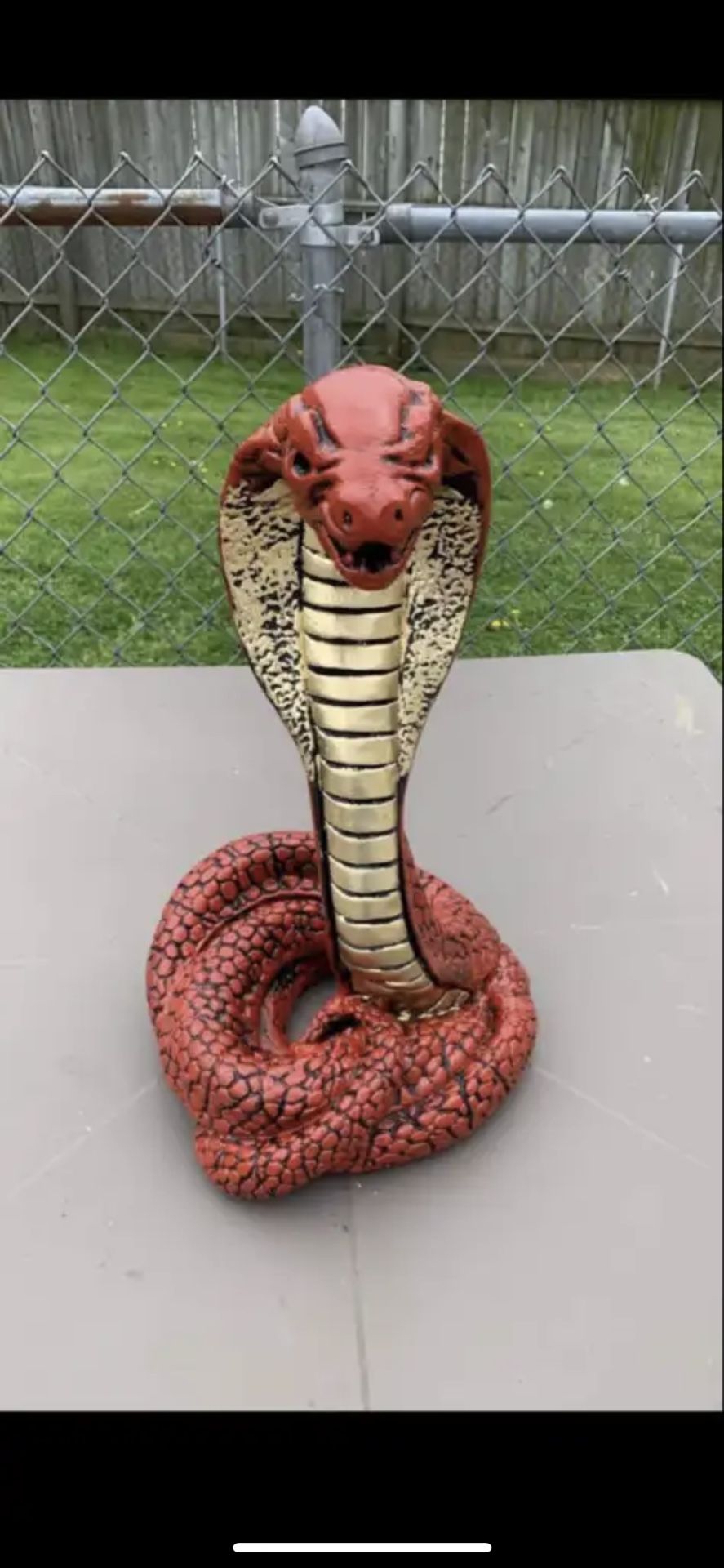Large Cobra Snake Statue
