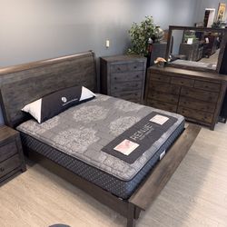 Grey Brown Bedroom Collection - Deschutes 
