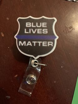 Blue lives matter Badge Reel