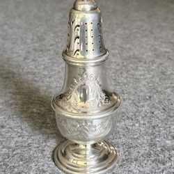 Vintage Ornate Silver Plated Sugar Caster / Muffineer, Victorian Style