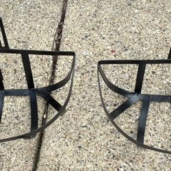 Pair Of New Metal Hanging Planters