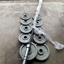 Weights And Short Barbell 