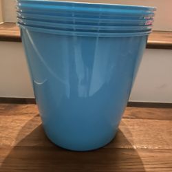 New Blue Trash Can