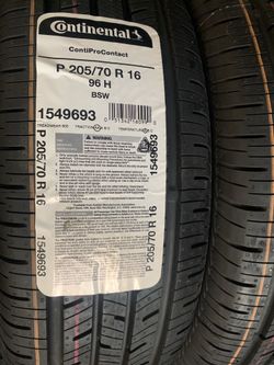 4 CONTINENTAL P205/70R16