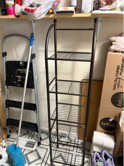 Small metal shelf