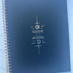 Celestial Moon & Sun Black Gold Silver Journal To Do List Planner Boho Calendar