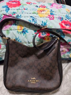 COACH LEATHER PURSE  BROWN BLACK